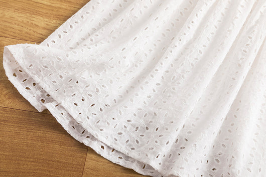 Vestido Infantil Largo de Encaje Princesa con Manga Larga - Image 17