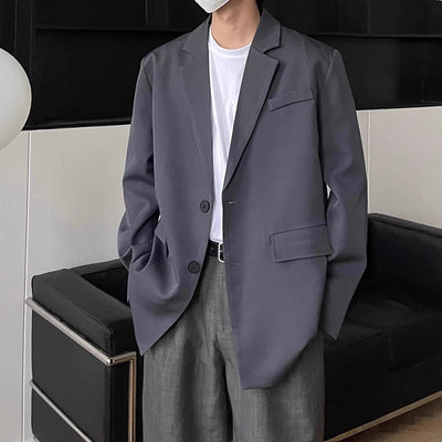 Blazer Casual para Hombre Primavera Otoño con Hombros Acolchados Estilo Moderno - Image 17