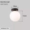 White Light Black Base - 15cm