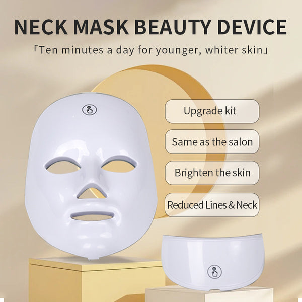 Máscara LED Facial Multicolor para Tratamiento de Belleza