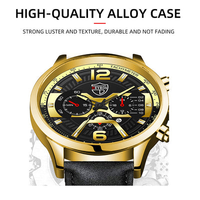 Reloj de Negocios DEYROS para Hombre con Calendario y Movimiento de Cuarzo - Image 11