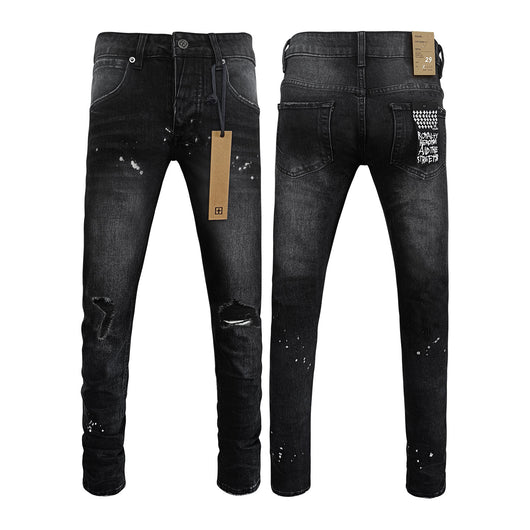 Jeans Ajustados Rotos con Elastano - Casual Moderno para Hombre - Image 9