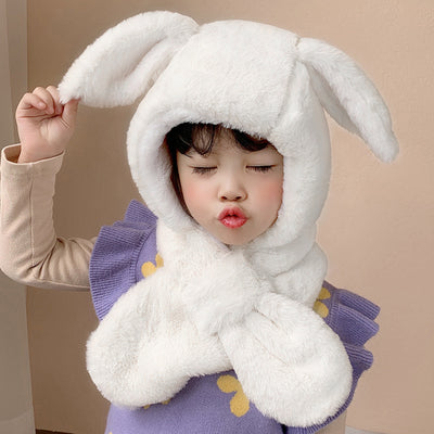 Gorro Infantil con Orejas de Conejo - Bufanda Integrada - Image 10