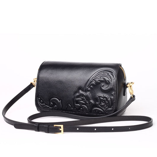 Bolso Mensajero de Cuero Genuino para Mujer - Image 2