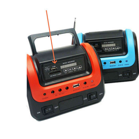 Radio Portátil Solar con Bluetooth, Lámpara LED Integrada - Image 6