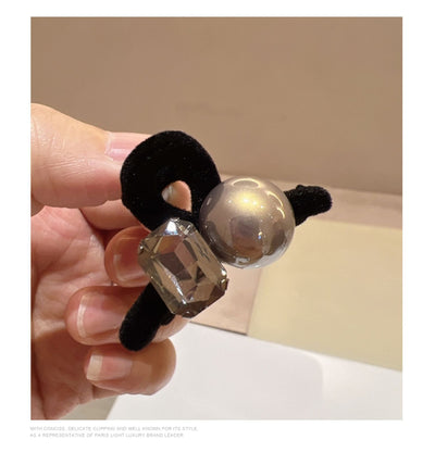 Mini Pinza para Cabello de Alta Gama con Perla Negra - Image 9