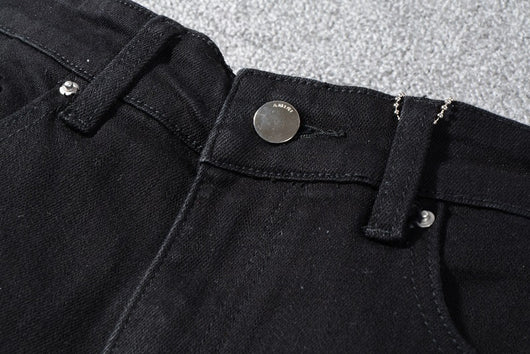 Jeans Negros de Hombre con Parches - Diseño Minimalista - Image 16