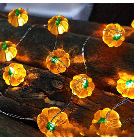 Cadena de Luces LED Calabazas con Batería para Decoración Halloween - Image 10