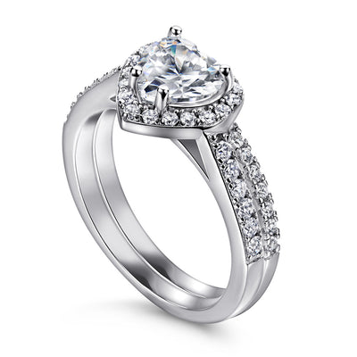 Anillo de Plata 925 Corazón Amor - Diseño Europeo y Americano para Mujer - Image 3