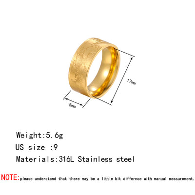 Anillo de Acero Inoxidable Dopamina para Parejas - Image 12