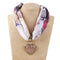 Collar Bufanda Étnico Corazón de Durazno para Mujer