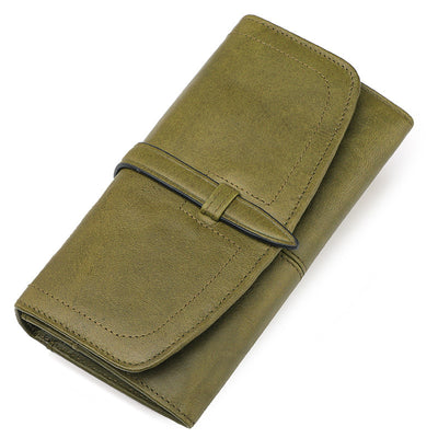 Billetera Retro Grande para Mujer con Cierre de Cremallera y Capacidad Expandible - Image 7