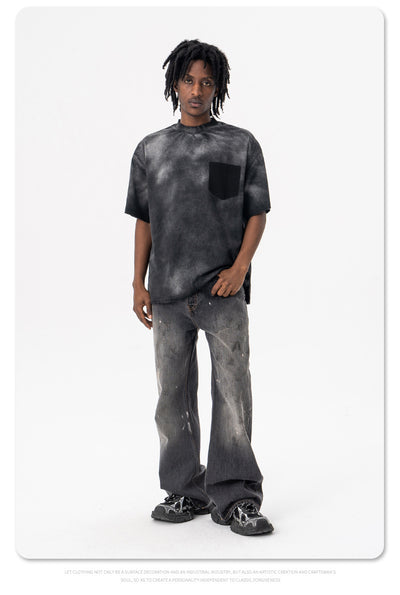 Camiseta de Algodón Lavado Estilo Americano para Hombre - Image 14