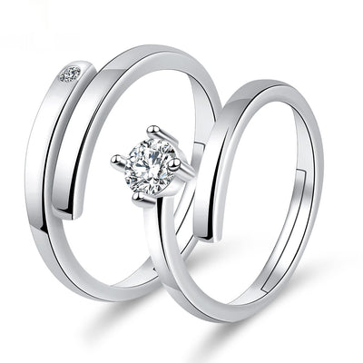 Anillos de Compromiso Moissanita para Parejas - Image 44