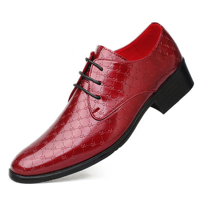 Zapatos Formales de Tacón Alto Puntiagudo en Cuero PU para Hombre - Image 6