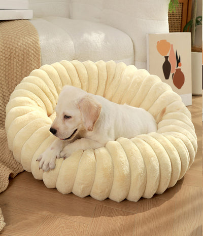 Cama Térmica Redonda de Felpa para Gatos y Perros - Nido Acogedor Invierno - Image 34