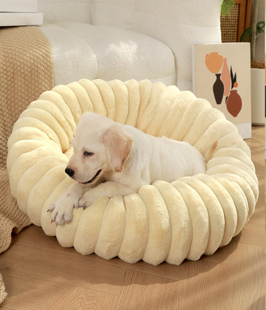 Cama Térmica Redonda de Felpa para Gatos y Perros - Nido Acogedor Invierno - Image 34