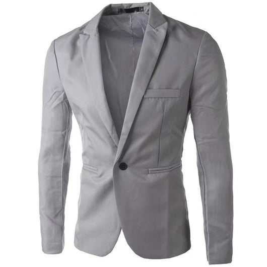 Blazer Casual Coreano Slim Fit Botón Único para Hombre - Image 8