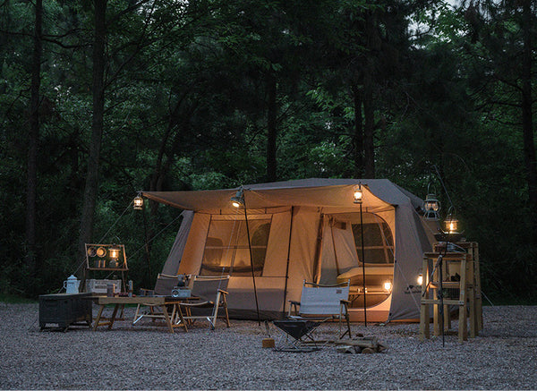Tienda de Campaña Automática Impermeable 2 Habitaciones - Instalación Instantánea