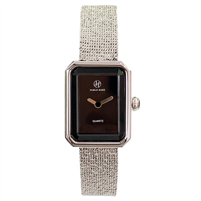 Reloj de Cuarzo con Malla Delicada y Esfera Cuadrada Resistente al Agua - Image 6
