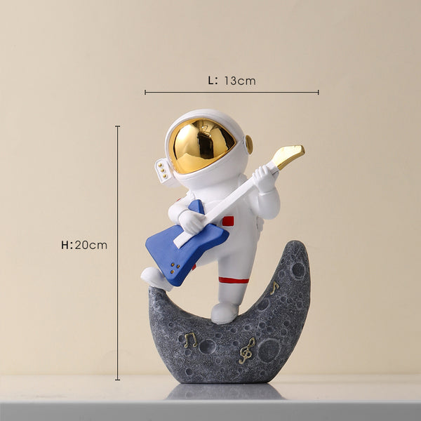 Figuras Decorativas Nórdicas de Astronauta en Resina