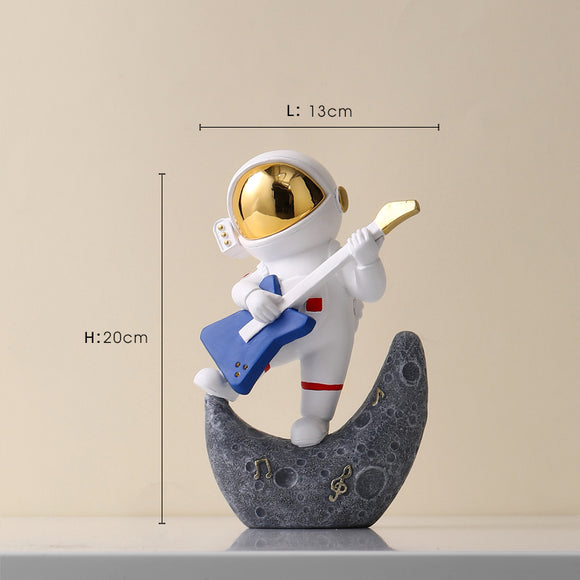 Figuras Decorativas Nórdicas de Astronauta en Resina