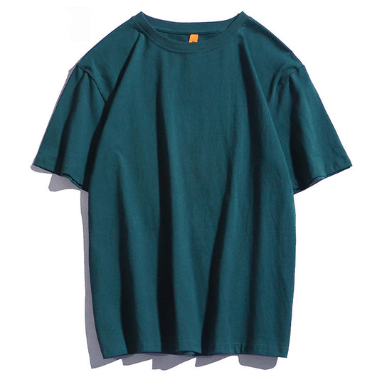Camiseta Básica de Algodón Puro Manga Corta - Image 37