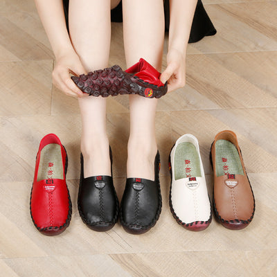 Zapatos Casuales de Cuero para Mujer con Suela Suave y Diseño Otoñal - Image 9