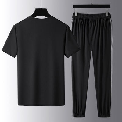 Conjunto Deportivo Ice Silk Plus Talla Grande Transpirable Tendencia - Image 7