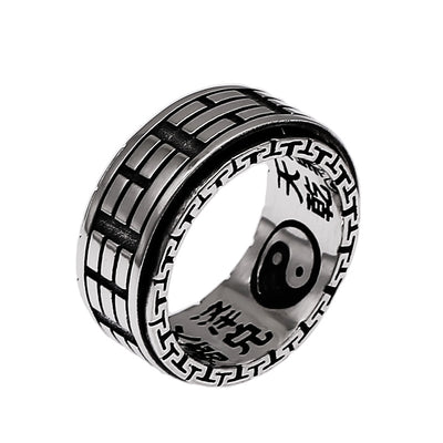 Anillo Vintage de Plata Tailandesa con Escritura Sagrada - Diseño Masculino - Image 5