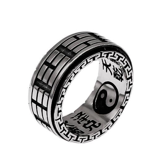 Anillo Vintage de Plata Tailandesa con Escritura Sagrada - Diseño Masculino - Image 5