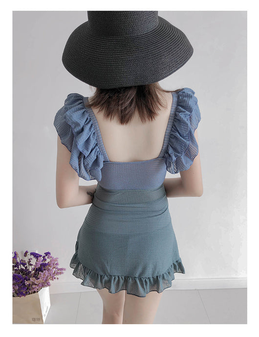 Traje de Baño Enterizo Estilo Falda Ajustado para Mujer - Image 7