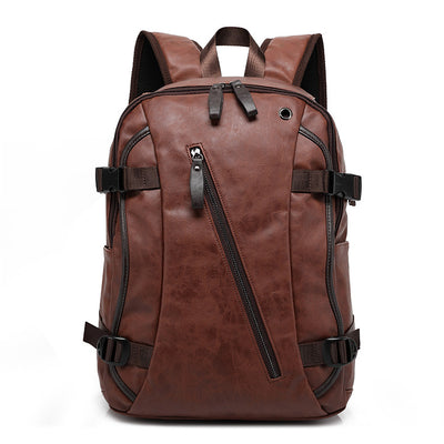 Mochila Escolar Hombre Estilo Coreano Cuero Premium - Bolsa Casual Moderna - Image 9