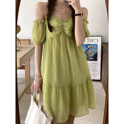 Vestido Francés Cuello Cuadrado Elegante y Romántico para Mujer - Image 10