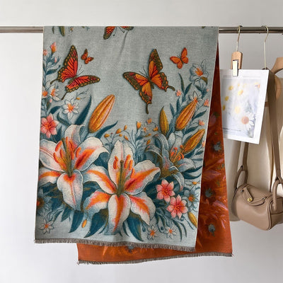 Bufanda Gruesa de Invierno con Diseño Jacquard Tipo Cashmere - Image 29