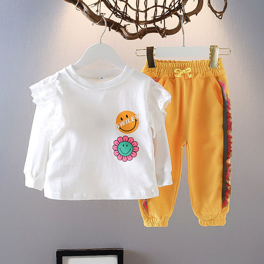 Conjunto Deportivo Infantil Niña Estilo Occidental - Primavera Otoño - Image 3
