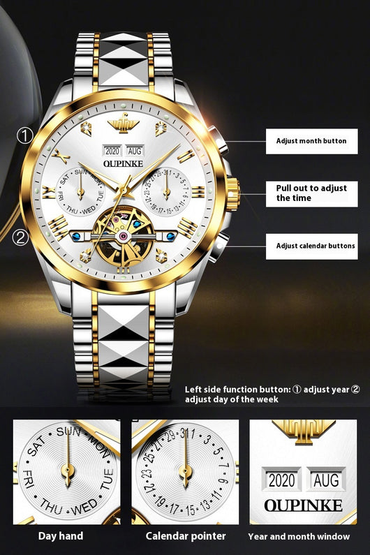 Reloj Automático Mecánico Hueco Sumergible para Hombre - Image 22