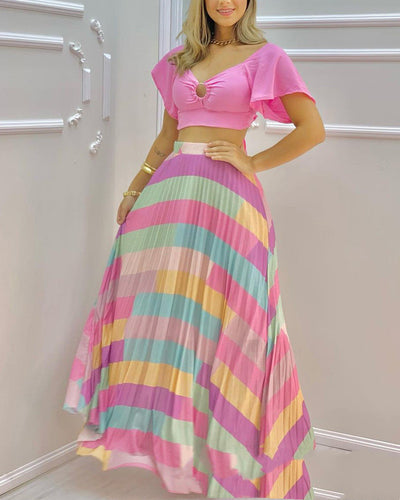 Traje de Pantalón Colorido para Mujer - Colección Verano - Image 9