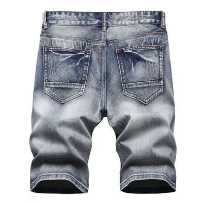 Shorts de Verano para Hombre Slim Fit con Detalles Rotos Estilo Vintage - Image 3