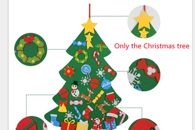 Árbol de Navidad DIY de Fieltro Infantil con Luces LED - Image 10