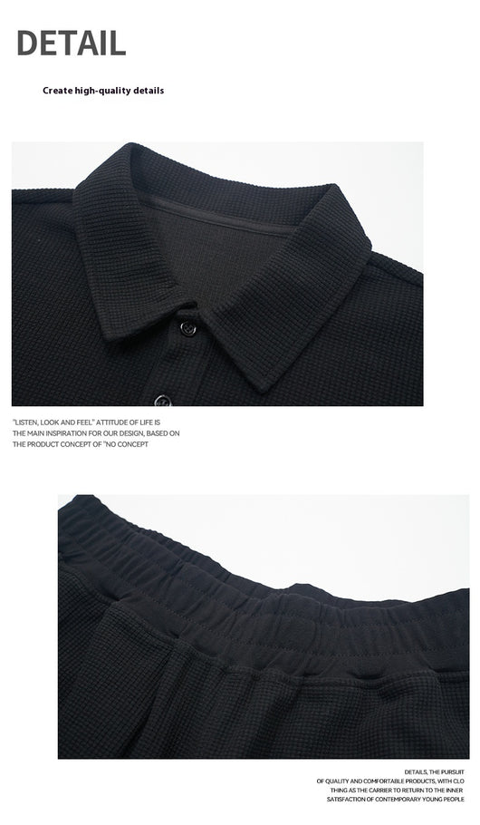 Conjunto Polo y Shorts de Lujo Ligero con Tecnología Absorbente de Humedad - Image 11