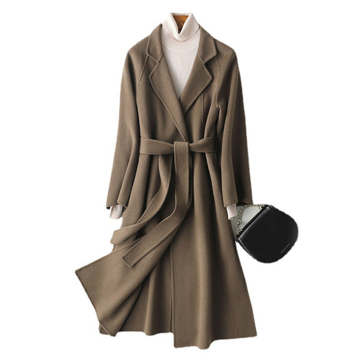 Abrigo Reversible de Cachemira para Mujer - Largo Suelto Oversize - Image 5