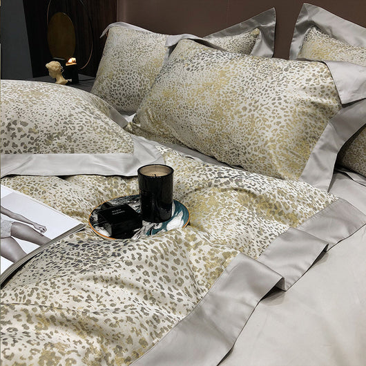 Juego de Edredón Estampado Leopardo en Algodón - Diseño Atmosférico - Image 11
