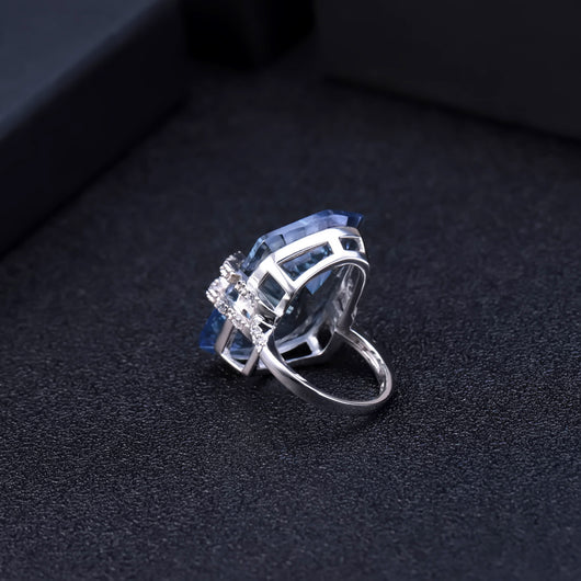Anillo de Plata Esterlina con Incrustaciones de Piedras Naturales - Image 8