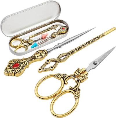 Kit Retro de Costura Completo con Dedal, Aguja y Accesorios en Caja - Image 7