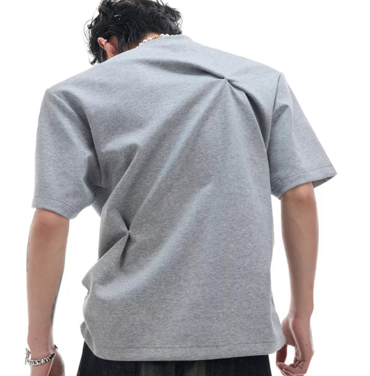 Blusa Plisada con Diseño Deconstruido y Hombro Descubierto - Image 9