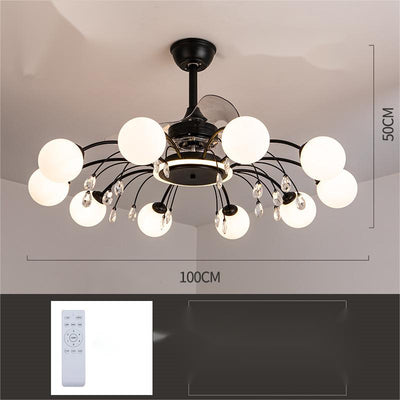 Lámpara Chandelier Ventilador de Techo Moderno para Sala - Image 7