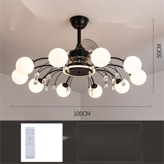 Lámpara Chandelier Ventilador de Techo Moderno para Sala - Image 7