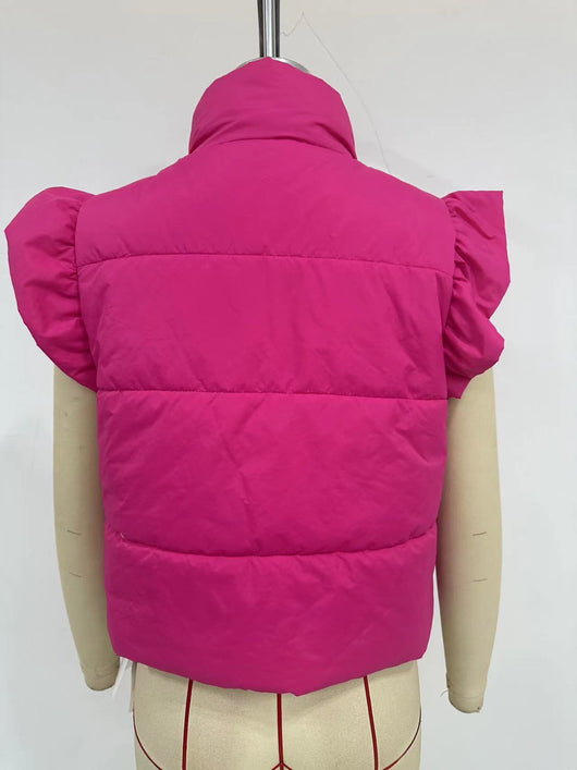 Chaleco Térmico Acolchado de Algodón con Cuello Alto Slim - Image 19