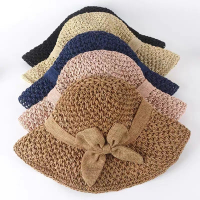 Sombrero de Paja Japonés con Moño Simple - Versátil para Todos los Estilos - Image 6